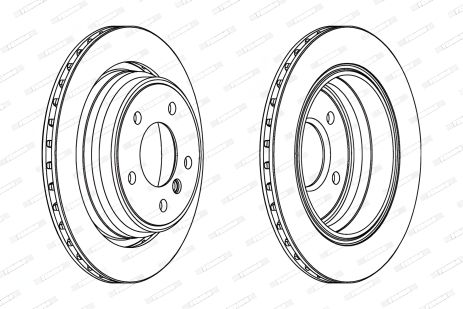 Гальмівний диск ALPINA B10, BMW 5, FERODO (DDF836C) Гальмівний диск ALPINA B10, BMW 5, FERODO (DDF836C)
