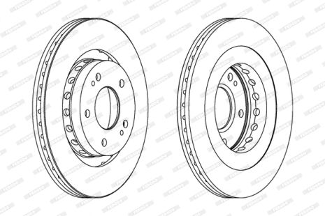 Диск гальмівний PEUGEOT 4007, CITROËN C-CROSSER, MITSUBISHI OUTLANDER, FERODO (DDF1642C) Диск гальмівний PEUGEOT 4007, CITROËN C-CROSSER, MITSUBISHI OUTLANDER, FERODO (DDF1642C)