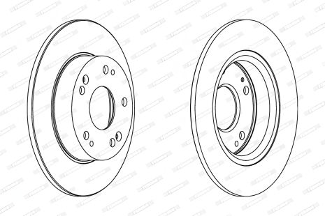 Гальмівний диск HONDA CIVIC, FERODO (DDF1558) Гальмівний диск HONDA CIVIC, FERODO (DDF1558)