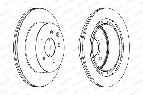 Тормозной диск для TOYOTA ALPHARD, INFINITI G, RENAULT KOLEOS, FERODO (DDF1579C) Тормозной диск для TOYOTA ALPHARD, INFINITI G, RENAULT KOLEOS, FERODO (DDF1579C)