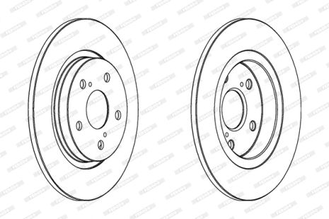 Диск гальмівний TOYOTA AVENSIS, FERODO (DDF1755) Диск гальмівний TOYOTA AVENSIS, FERODO (DDF1755)