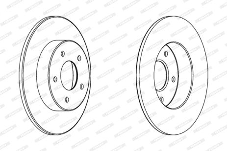 Диск гальмівний NISSAN PRIMERA, NISSAN ALMERA, FERODO (DDF1383C)