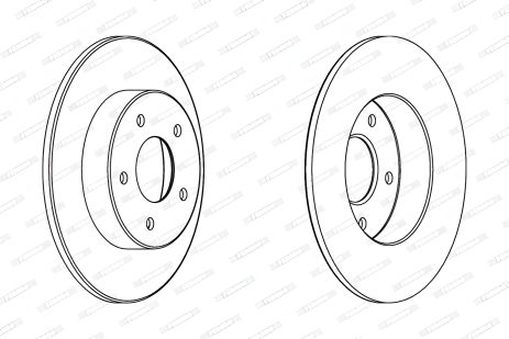 Тормозной диск для NISSAN PRIMERA, NISSAN ALMERA, FERODO (DDF1383C) Тормозной диск для NISSAN PRIMERA, NISSAN ALMERA, FERODO (DDF1383C)