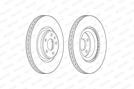 Тормозной диск для AUDI A6, Q5 и A5, FERODO (DDF2597C1)