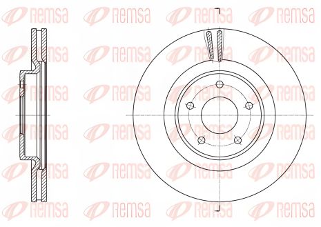 INFINITI Q60, INFINITI Q50 гальмівний диск, REMSA (6179010)