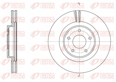 INFINITI Q60, INFINITI Q50 гальмівний диск, REMSA (6179010)
