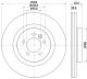 Диск тормозной LAND ROVER, HELLA PAGID (8DD355118871)