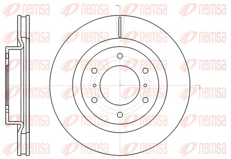 Тормозной диск REMSA для MITSUBISHI PAJERO (6110010) Тормозной диск REMSA для MITSUBISHI PAJERO (6110010)