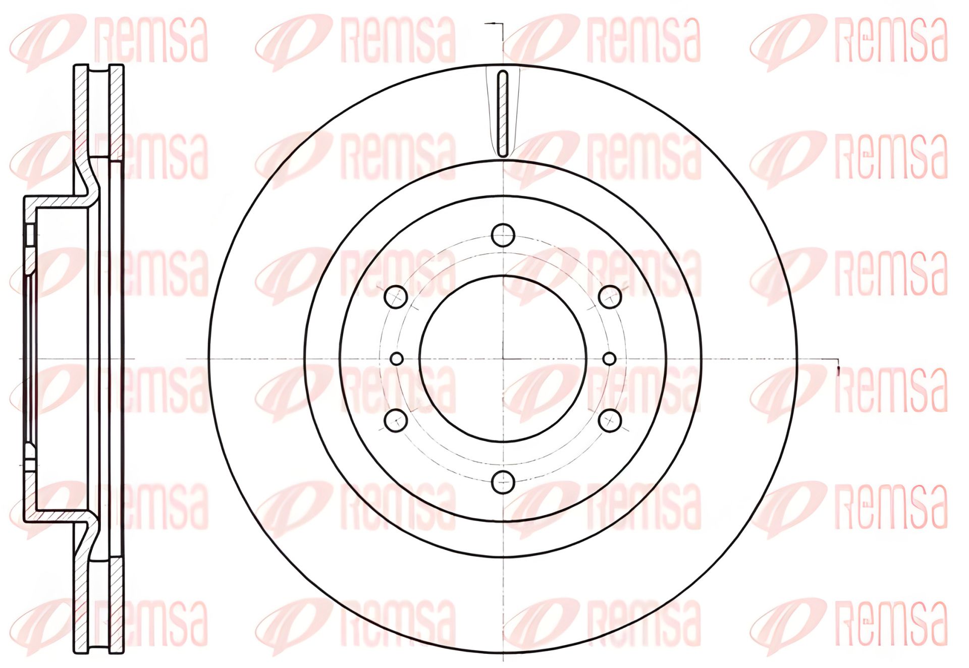 Тормозной диск REMSA для MITSUBISHI PAJERO (6110010) Тормозной диск REMSA для MITSUBISHI PAJERO (6110010)