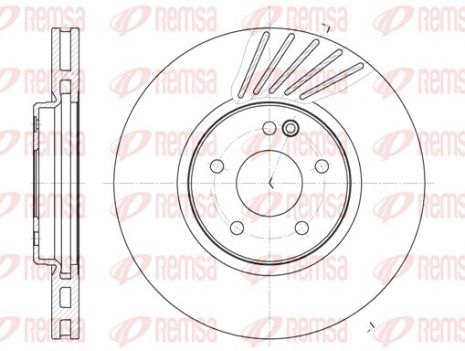 Диск гальмівний MERCEDES-BENZ CLK, MERCEDES-BENZ E-CLASS, MERCEDES-BENZ C-CLASS, REMSA (6112710)
