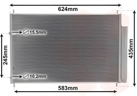 Радиатор-конденсор кондиционера TOYOTA AURIS, Van Wezel (53005405) Радиатор-конденсор кондиционера TOYOTA AURIS, Van Wezel (53005405)