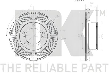 Гальмівний диск LEXUS LX/TOYOTA LAND CRUISER, NK (3145171) Гальмівний диск LEXUS LX/TOYOTA LAND CRUISER, NK (3145171)