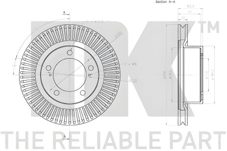 Гальмівний диск LEXUS LX/TOYOTA LAND CRUISER, NK (3145171) Гальмівний диск LEXUS LX/TOYOTA LAND CRUISER, NK (3145171)