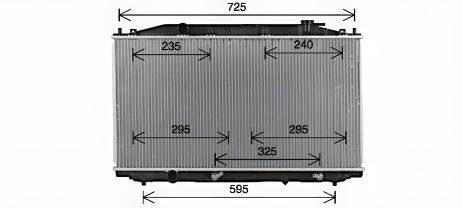 Радіатор охолодження двигуна HONDA ACCORD (2009) 2.4 IVTEC, AVA COOLING (HD2324) Радіатор охолодження двигуна HONDA ACCORD (2009) 2.4 IVTEC, AVA COOLING (HD2324)
