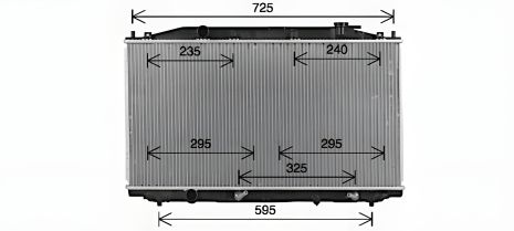 Радиатор охлаждения двигателя двигуна HONDA ACCORD (2009) 2.4 IVTEC (Ava), AVA COOLING (HD2324) Радиатор охлаждения двигателя двигуна HONDA ACCORD (2009) 2.4 IVTEC (Ava), AVA COOLING (HD2324)