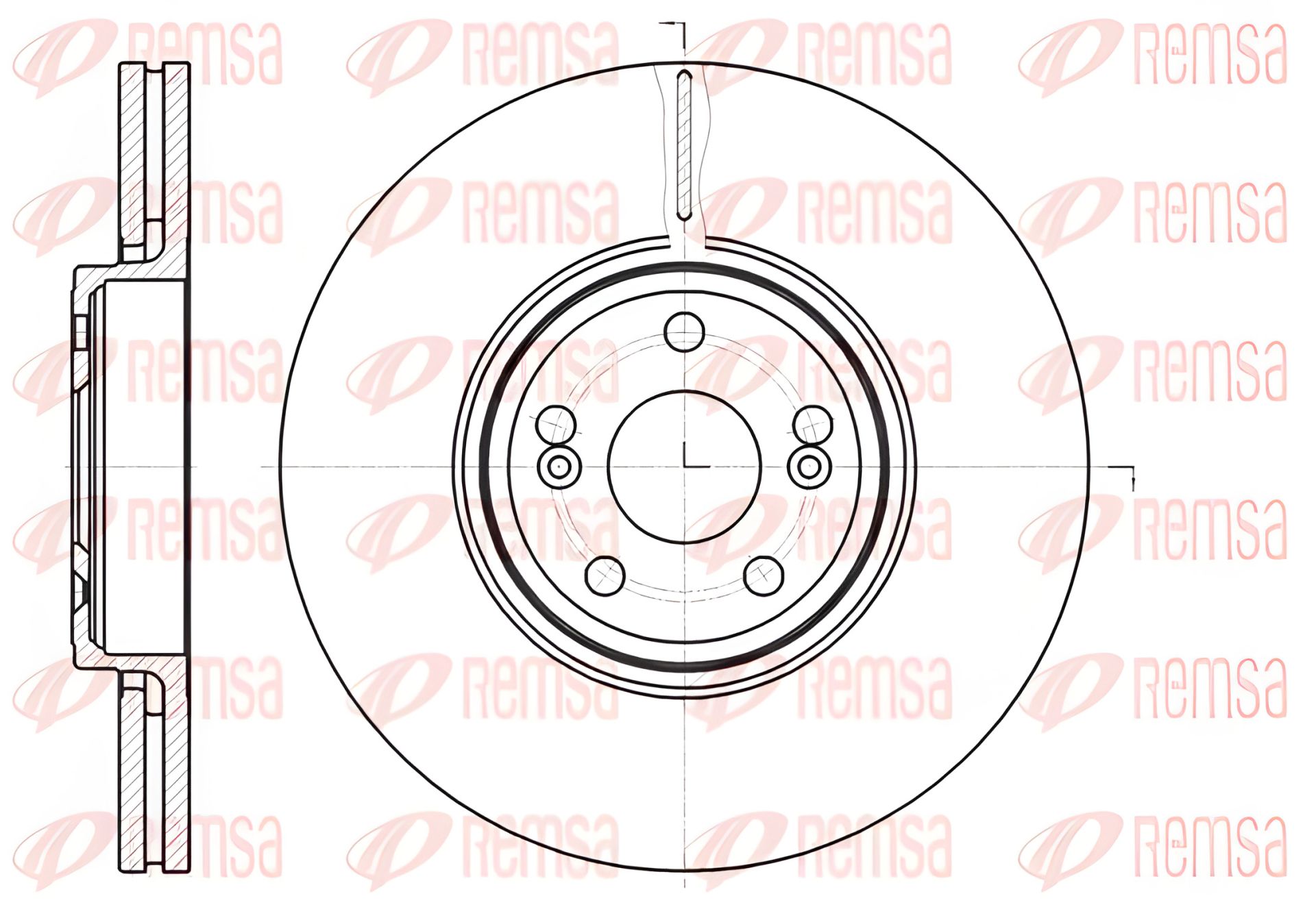 Гальмівний диск ESPACE RENAULT, VEL RENAULT, REMSA (6123410) Гальмівний диск ESPACE RENAULT, VEL RENAULT, REMSA (6123410)