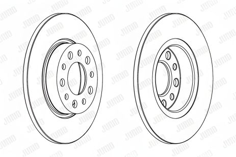 Гальмівний диск JEEP RENEGADE, ALFA ROMEO, JURID (562501JC) Гальмівний диск JEEP RENEGADE, ALFA ROMEO, JURID (562501JC)