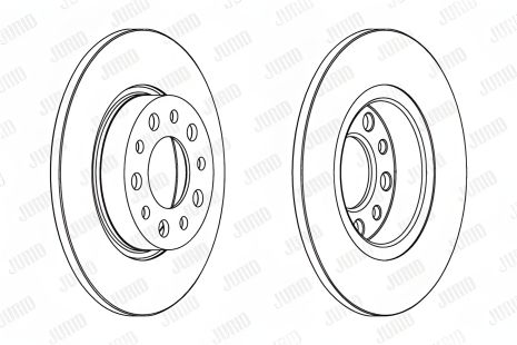 Гальмівний диск JEEP RENEGADE, ALFA ROMEO, JURID (562501JC)