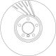 Диск тормозной BMW 5, BMW 7, TRW (DF6623S)