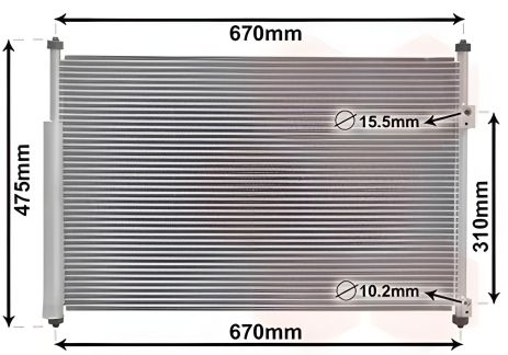Конденсор кондиционера GRAND VITARA, Van Wezel (52005108) Конденсор кондиционера GRAND VITARA, Van Wezel (52005108)