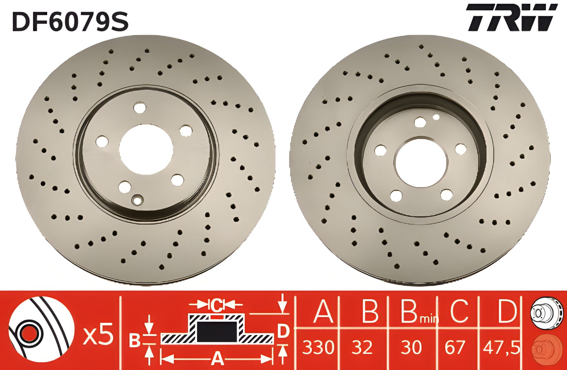 Гальмівний диск для MERCEDES-BENZ E-CLASS, MERCEDES-BENZ S-CLASS, TRW (DF6079S) Гальмівний диск для MERCEDES-BENZ E-CLASS, MERCEDES-BENZ S-CLASS, TRW (DF6079S)