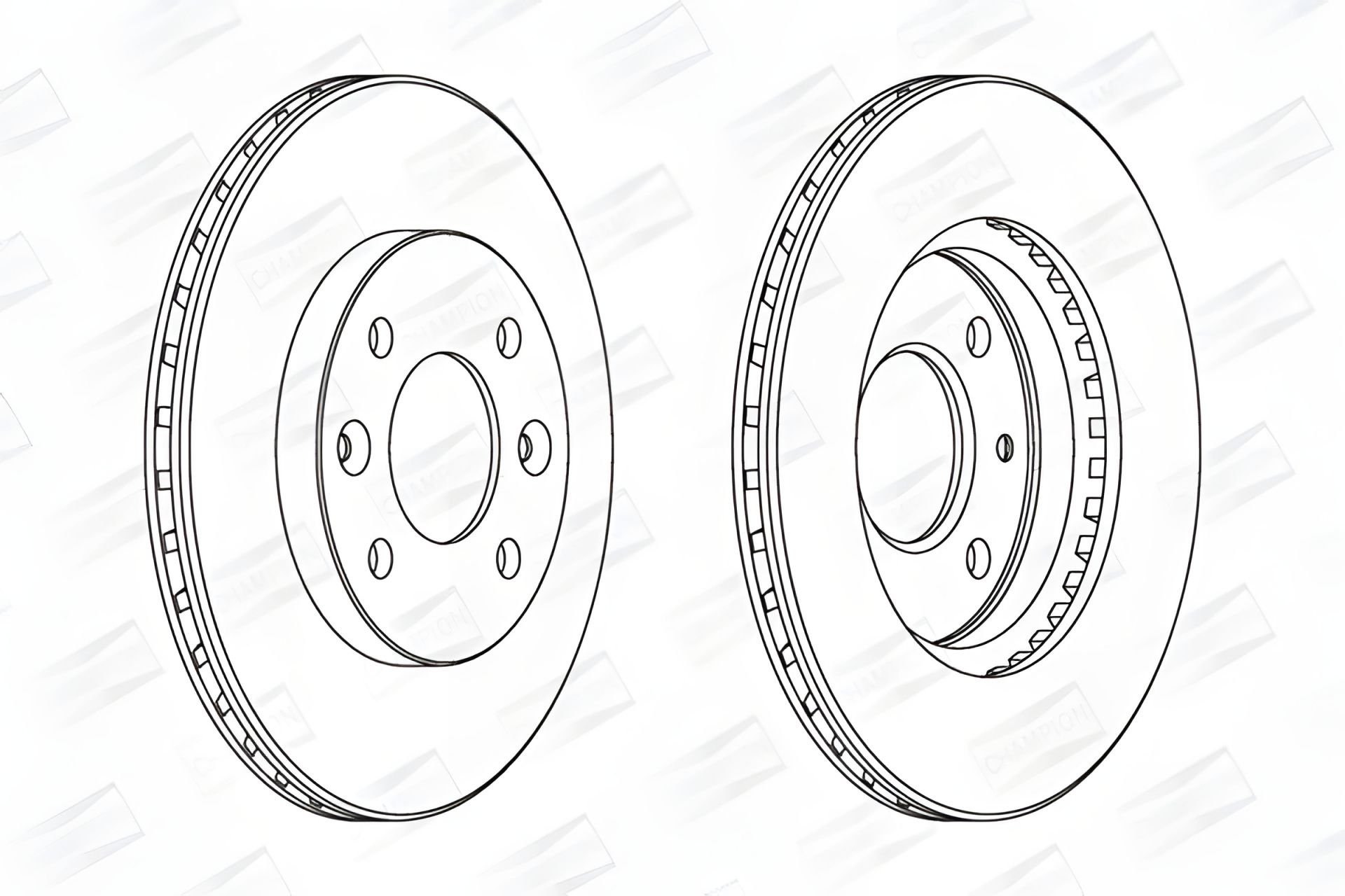 Гальмівний диск NISSAN KUBISTAR, RENAULT THALIA, RENAULT CLIO, CHAMPION (561336CH) Гальмівний диск NISSAN KUBISTAR, RENAULT THALIA, RENAULT CLIO, CHAMPION (561336CH)