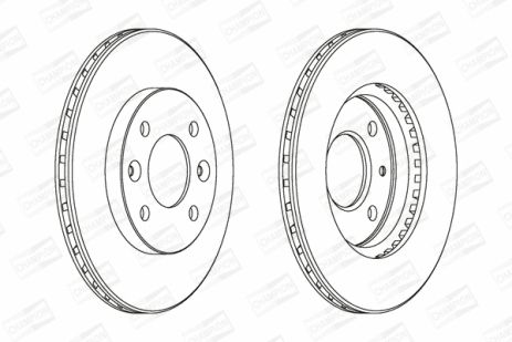 Диск гальмівний NISSAN KUBISTAR, RENAULT THALIA, RENAULT CLIO, CHAMPION (561336CH)