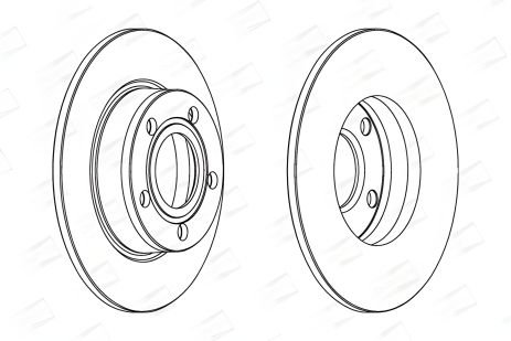 Гальмівний диск AUDI ALLROAD, A6, CHAMPION (562503CH)