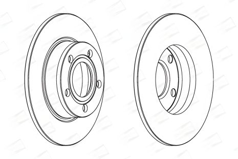 Гальмівний диск AUDI ALLROAD, A6, CHAMPION (562503CH)