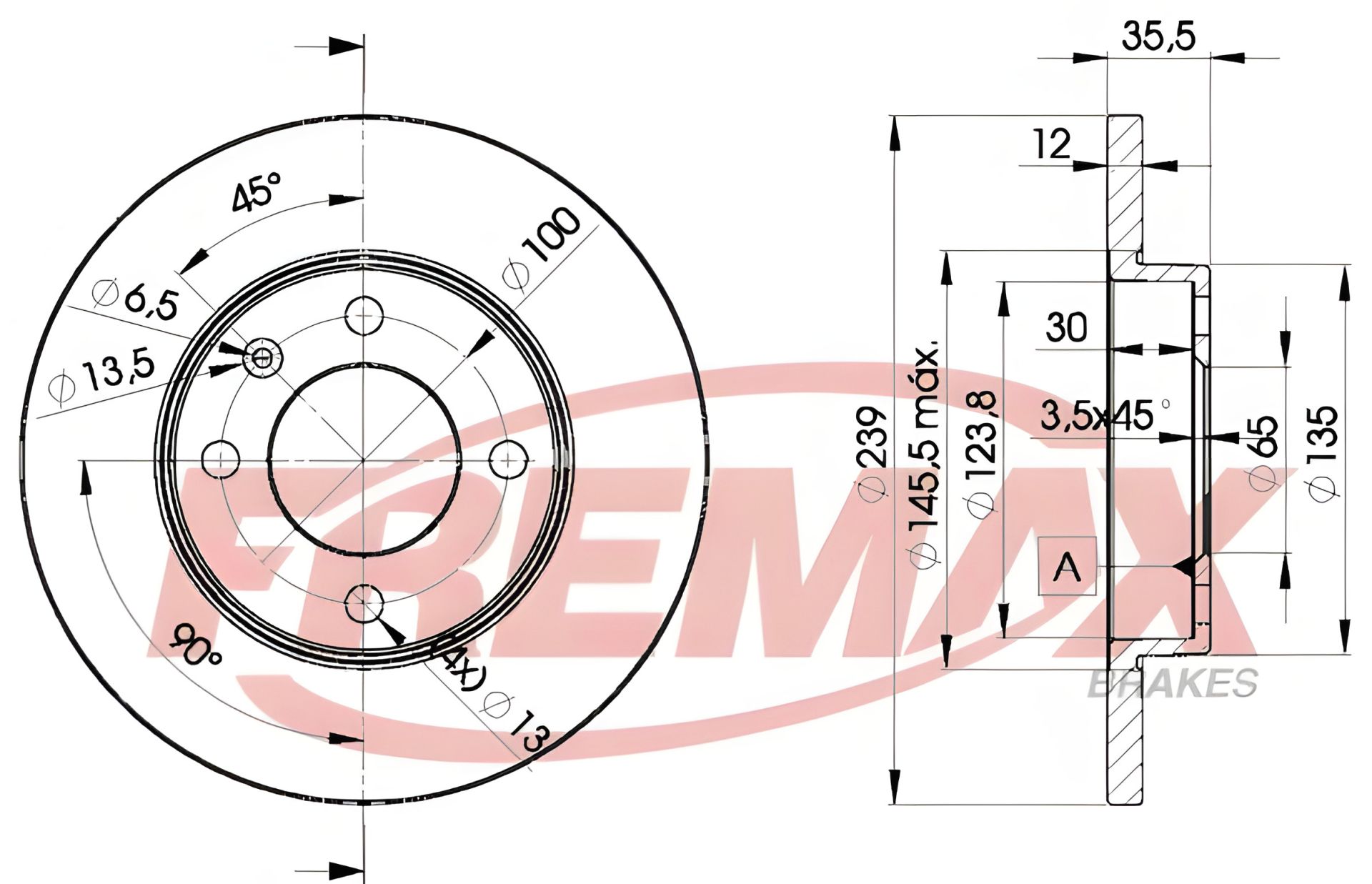 Тормозной диск для GURGEL CARAJAS, SEAT CORDOBA, AUDI COUPE, FREMAX (BD3300) Тормозной диск для GURGEL CARAJAS, SEAT CORDOBA, AUDI COUPE, FREMAX (BD3300)