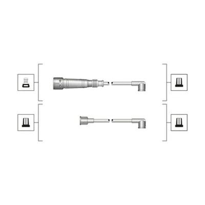 Комплект проводов зажигания VW CADDY, SEAT TOLEDO, MAGNETIMARELLI (941319170004)