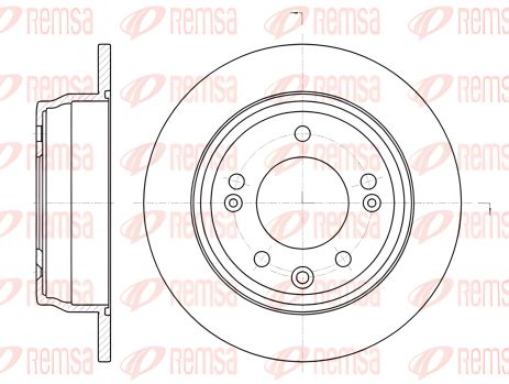 Тормозной диск для DONGNAN (SOUEAST)/JAC Refine, REMSA (6110500) Тормозной диск для DONGNAN (SOUEAST)/JAC Refine, REMSA (6110500)