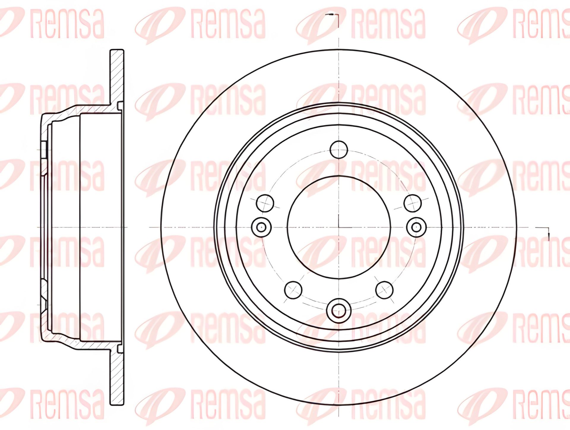 Гальмівний диск DONGNAN (SOUEAST), REFINE JAC, (6110500) REMSA Гальмівний диск DONGNAN (SOUEAST), REFINE JAC, (6110500) REMSA