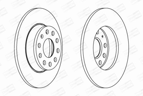 Диск тормозной CUPRA FORMENTOR, SEAT LEON, AUDI A3, CHAMPION (562614CH)