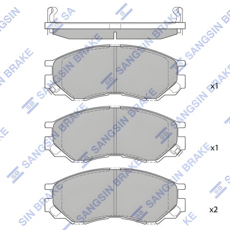 Гальмівних колодок комплект, дискове гальмо MITSUBISHI DELICA, SANGSIN (SP2011) Гальмівних колодок комплект, дискове гальмо MITSUBISHI DELICA, SANGSIN (SP2011)