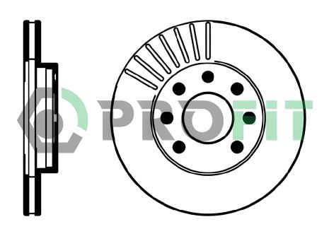 Гальмівний диск CHEVROLET AVEO, DAEWOO KALOS, OPEL ASTRA, PROFIT (50100151)