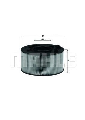 Фільтр повітряний BMW 3, MAHLE/KNECHT (LX759)