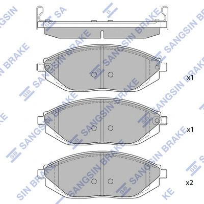 Комплект тормозных колодок, дисковый тормоз HOLDEN BARINA, CHEVROLET SPARK, HI-Q (SP1392)