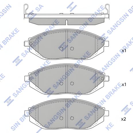 Комплект гальмівних колодок для дискового гальма HOLDEN BARINA, CHEVROLET SPARK, HI-Q (SP1392) Комплект гальмівних колодок для дискового гальма HOLDEN BARINA, CHEVROLET SPARK, HI-Q (SP1392)
