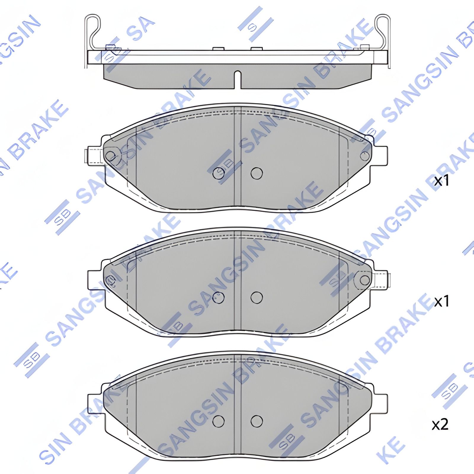 Комплект гальмівних колодок для дискового гальма HOLDEN BARINA, CHEVROLET SPARK, HI-Q (SP1392) Комплект гальмівних колодок для дискового гальма HOLDEN BARINA, CHEVROLET SPARK, HI-Q (SP1392)