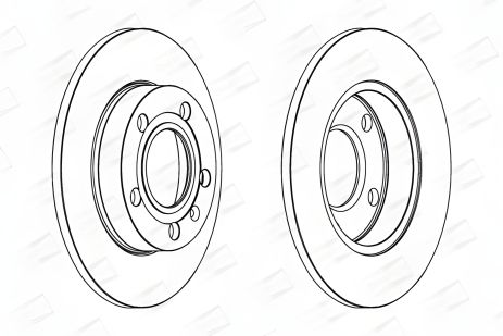 Тормозной диск SEAT EXEO, AUDI A4, от CHAMPION (562192CH)