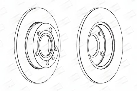 Гальмівний диск для SEAT EXEO, AUDI A4, CHAMPION (562192CH)