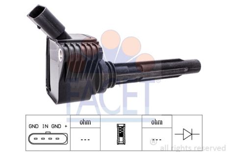Катушка зажигания CUPRA LEON, SKODA SUPERB, SEAT TARRACO, FACET (96530)