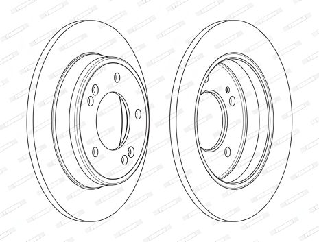 Тормозной диск HYUNDAI KONA, KIA SELTOS, KIA SOUL, FERODO (DDF2193C)