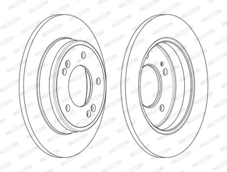 Диск тормозной HYUNDAI KONA, KIA SELTOS, KIA SOUL, FERODO (DDF2193C)