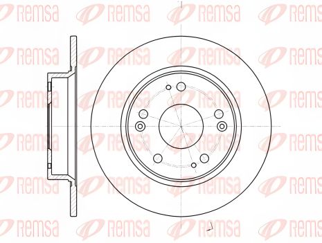 Гальмівний диск HONDA CIVIC, GREAT WALL, REMSA (6117500)