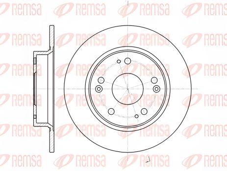 Диск тормозной GREAT WALL, HONDA CIVIC, REMSA (6117500) Диск тормозной GREAT WALL, HONDA CIVIC, REMSA (6117500)