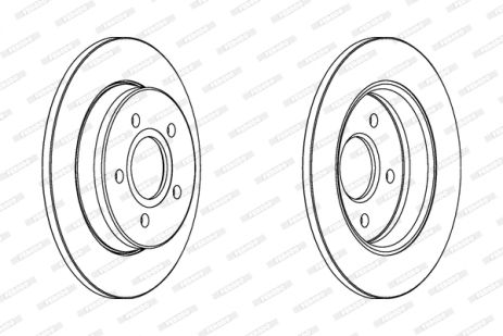 Диск гальмівний FORD FOCUS, FORD C-MAX, FERODO (DDF1226)