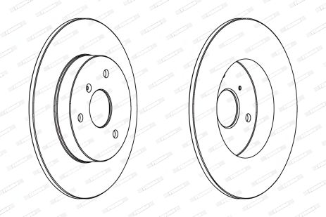Диск гальмівний SMART FORTWO, FERODO (DDF1111C) Диск гальмівний SMART FORTWO, FERODO (DDF1111C)