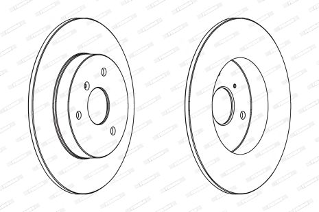 Диск тормозной SMART FORTWO, FERODO (DDF1111C)